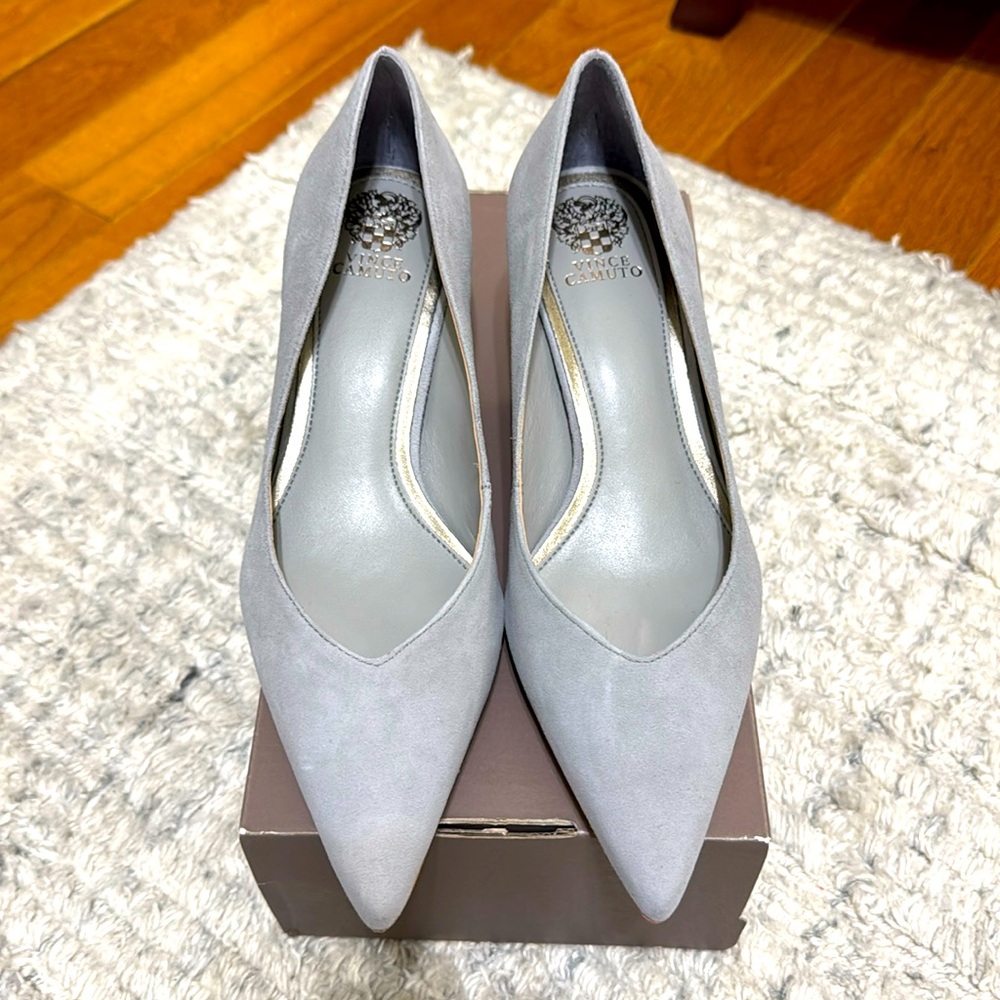 Margie Pump Suede Gray Color
